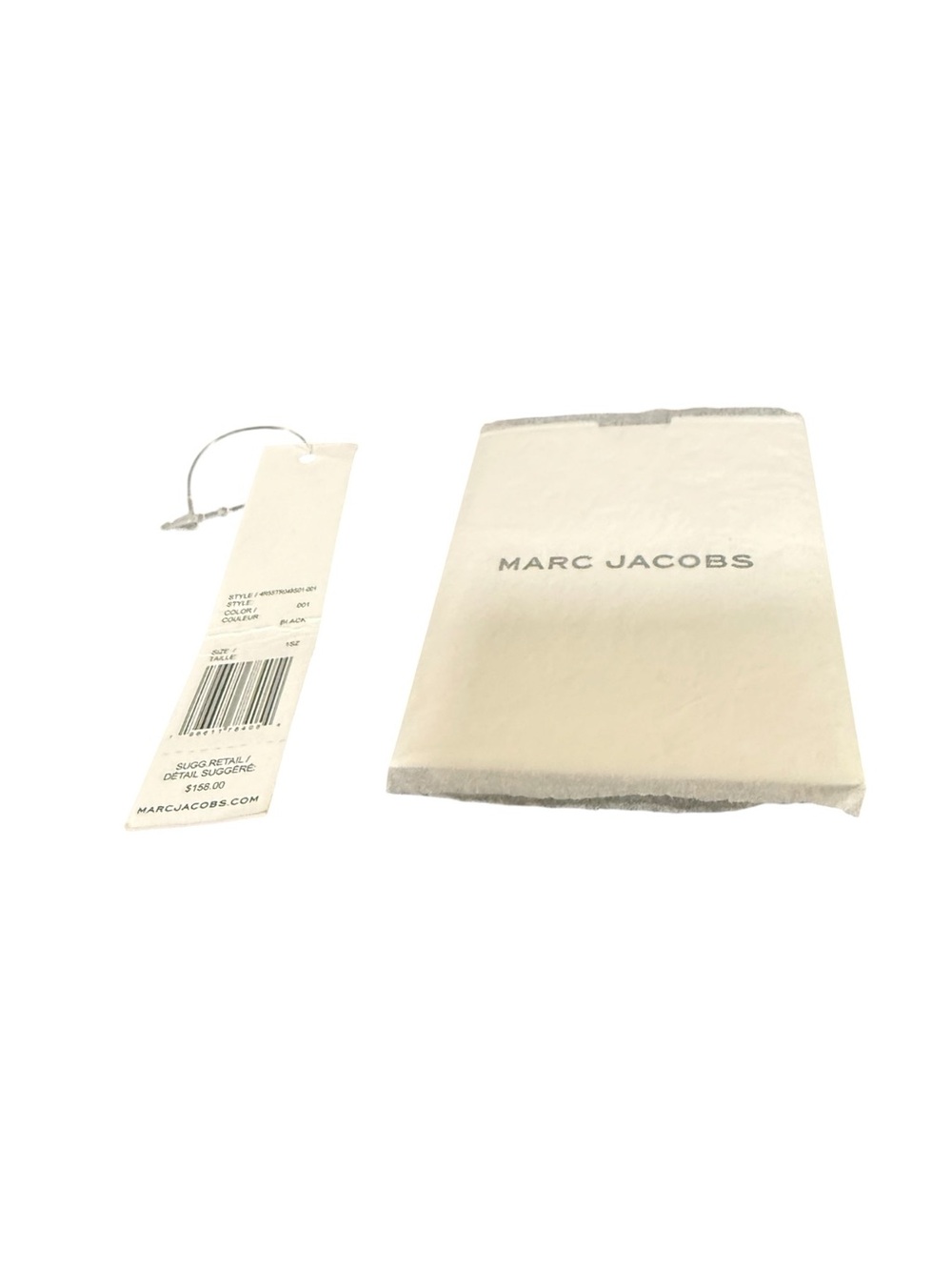 Marc Jacobs The Tote Bag Mini Black Ivory Logo Print Leather Crossbody Dust Bag - Picture 7 of 11